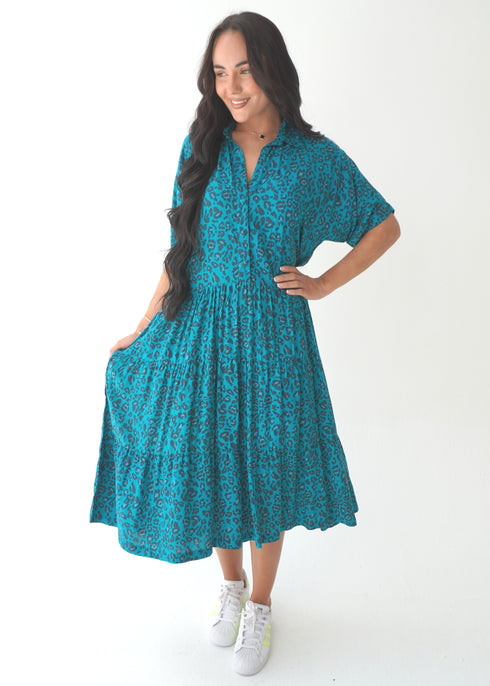 The Riviera Dress - Jade Jungle
