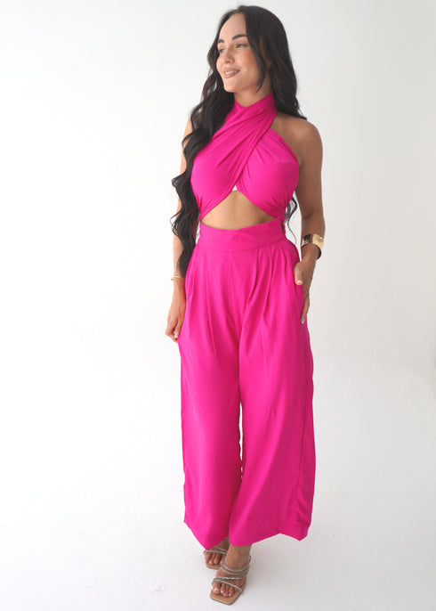 The KMH Edit Trousers - Hot Pink