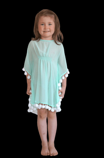 The Little Kaftan - Aqua Chiffon