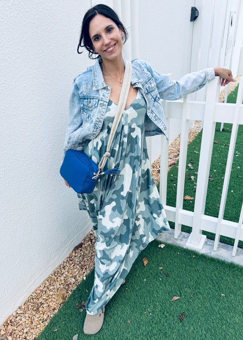 Clothing O/S The Harem Jumpsuit - Classic Camo dubai outfit dress brunch fashion mums