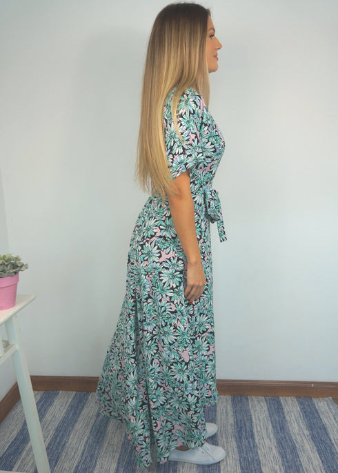 Dress The Maxi Wrap Dress - Chalked Garden dubai outfit dress brunch fashion mums