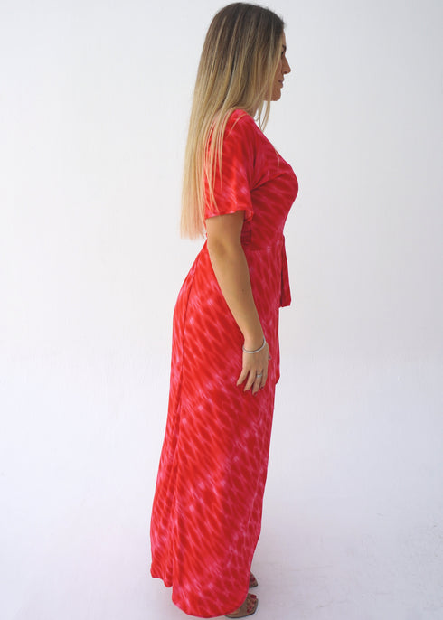 Dress The Maxi Wrap Dress - Lipstick Waves dubai outfit dress brunch fashion mums