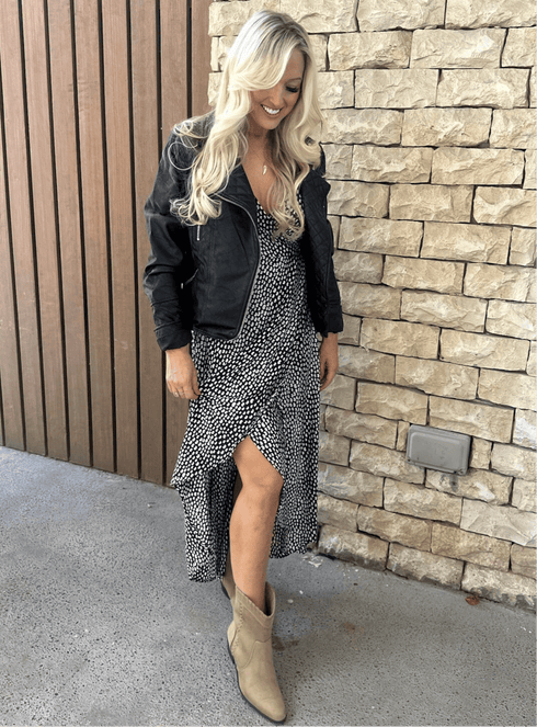 Dress The Pleated Wrap Dress - Fantasy Nights Pleats dubai outfit dress brunch fashion mums