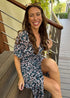 Dress The Stretch Wrap Dress - Teal Garden dubai outfit dress brunch fashion mums