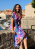 Dress The Stretch Wrap Dress - Tropical Rainbow dubai outfit dress brunch fashion mums