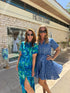 The Lola Shirt Dress - Ditsy Royal dubai outfit dress brunch fashion mums