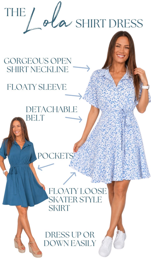 The Lola Shirt Dress - TEMPLATE dubai outfit dress brunch fashion mums