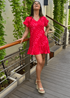 The V Anywhere Dress - Lipstick Waves dubai outfit dress brunch fashion mums