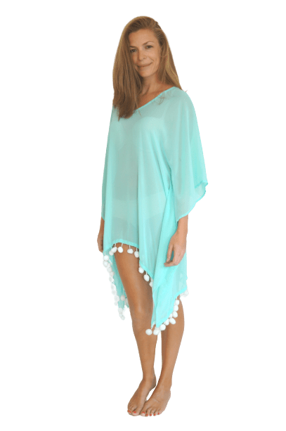 Beach Kaftan The Beach Kaftan - Aqua Chiffon dubai outfit dress brunch fashion mums