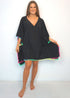 Beach Kaftan The Beach Kaftan - Black Rainbow dubai outfit dress brunch fashion mums