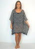 Beach Kaftan The Beach Kaftan - Black & White Painted Chevron dubai outfit dress brunch fashion mums