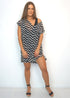 Beach Kaftan The Fitted Kaftan - Black & White Painted Chevron dubai outfit dress brunch fashion mums