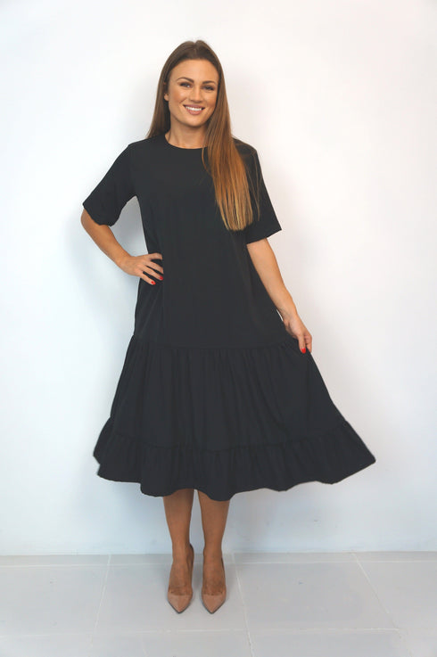 Beach Kaftan The Lakes Dress - Midnight Black dubai outfit dress brunch fashion mums