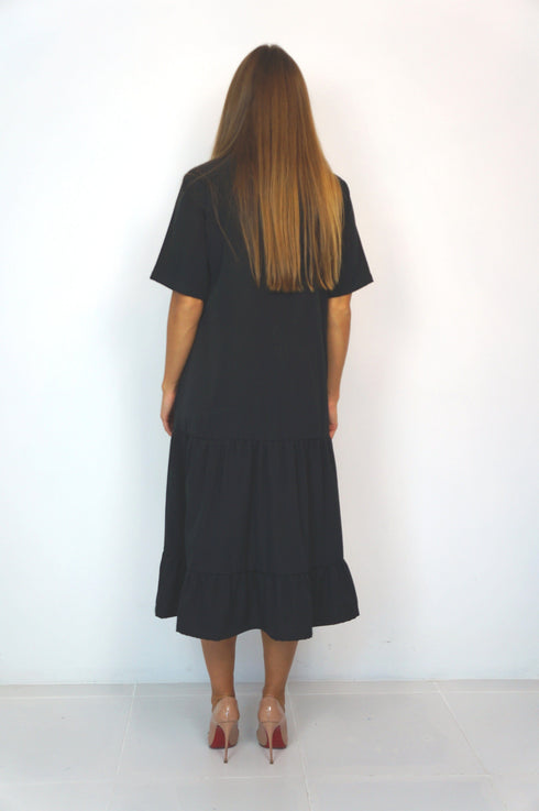 Beach Kaftan The Lakes Dress - Midnight Black dubai outfit dress brunch fashion mums