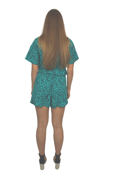 Clothing The Ella Rae Wrap Playsuit - Jade Jungle dubai outfit dress brunch fashion mums