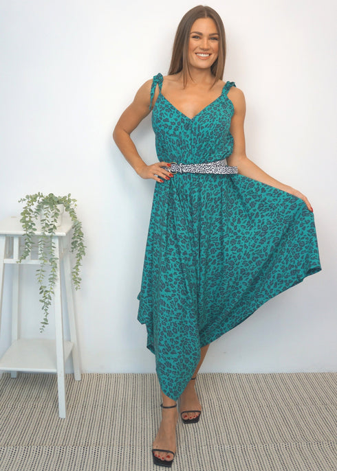 Clothing The Harem Jumpsuit - Jade Jungle dubai outfit dress brunch fashion mums