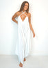 Clothing O/S The Harem Jumpsuit - Pure White dubai outfit dress brunch fashion mums