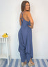 Clothing The Harem Jumpsuit - Slate Navy Summer dubai outfit dress brunch fashion mums