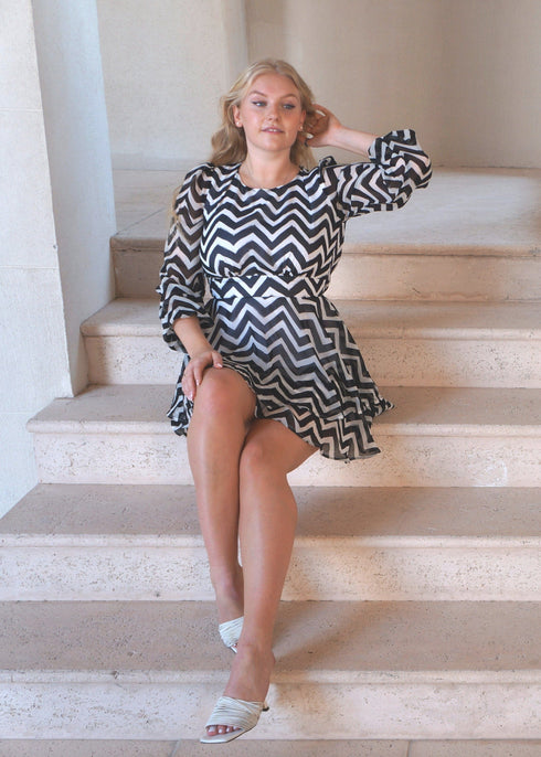 Dress The Dream Dress | Painted Chevron dubai outfit dress brunch fashion mums