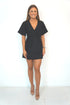Dress The Flirty Wrap Dress - Midnight Black dubai outfit dress brunch fashion mums