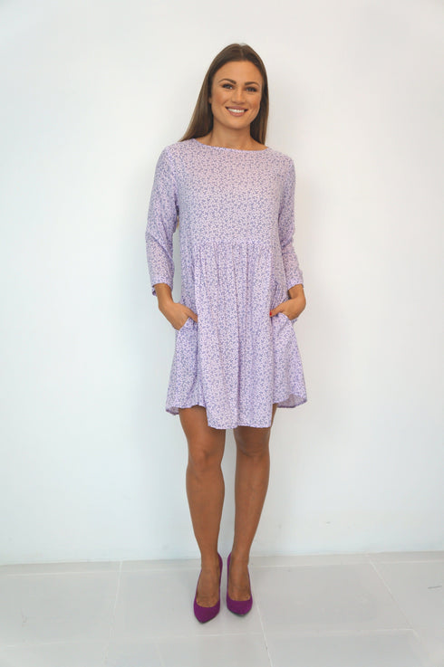 Dress The French Dress - Ditsy Lavender... dubai outfit dress brunch fashion mums
