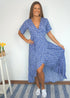Dress The Maxi Wrap Dress - Ditsy Royal dubai outfit dress brunch fashion mums