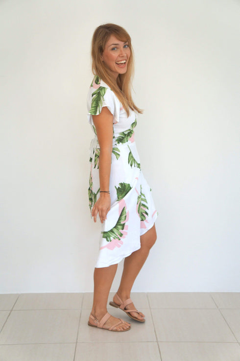Dress The Maxi Wrap Dress - Palm Breeze dubai outfit dress brunch fashion mums