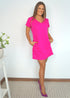 Dress The Mini Anywhere Dress - Hot Pink dubai outfit dress brunch fashion mums