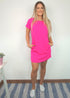 Dress The Mini Anywhere Dress - Hot Pink dubai outfit dress brunch fashion mums