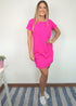 Dress The Mini Anywhere Dress - Hot Pink dubai outfit dress brunch fashion mums