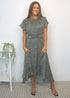 Dresses The Evening Dress - Olive Martinis Satin dubai outfit dress brunch fashion mums