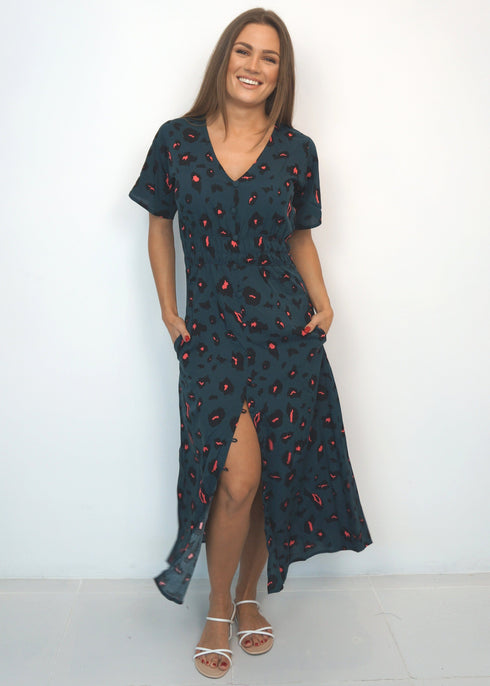 Dresses The Helen Dress - Forest Leopard dubai outfit dress brunch fashion mums