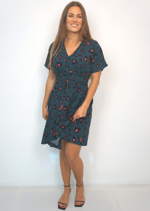 Dresses The Short Helen Dress - Forest Leopard dubai outfit dress brunch fashion mums
