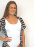 The Beach Wrap Dress - Black & White Painted Chevron dubai outfit dress brunch fashion mums