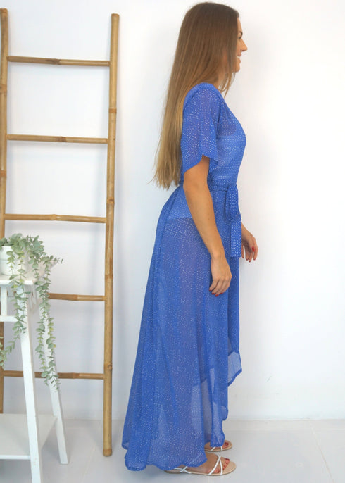 The Beach Wrap Dress - Sky Splash dubai outfit dress brunch fashion mums