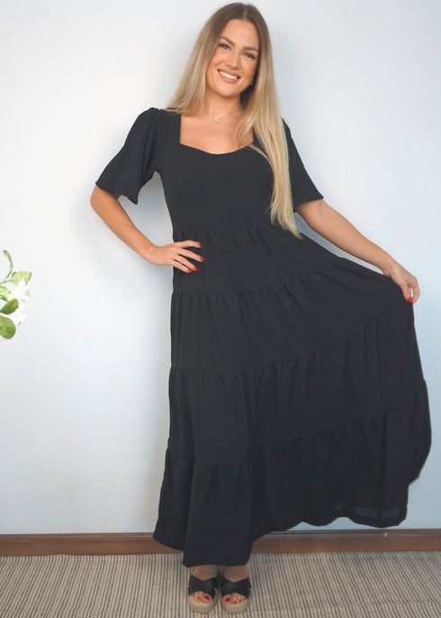 The Brighton Maxi Dress - Cy Black dubai outfit dress brunch fashion mums