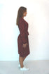 The Classic Dress - Maroon Animal dubai outfit dress brunch fashion mums