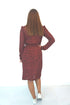 The Classic Dress - Maroon Animal dubai outfit dress brunch fashion mums