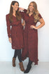 The Classic Dress - Maroon Animal dubai outfit dress brunch fashion mums