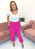 The Easy Trousers - Hot Pink dubai outfit dress brunch fashion mums