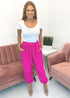 The Easy Trousers - Hot Pink dubai outfit dress brunch fashion mums
