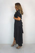 The Evening Dress - Black Evening Satin dubai outfit dress brunch fashion mums