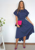 The Evening Dress - Perfect Navy dubai outfit dress brunch fashion mums
