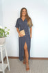 The Fitted Shirt Dress - Navy Dalmatian dubai outfit dress brunch fashion mums
