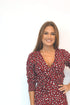 The Flirty Wrap Dress - Deep Raspberry, Ice Pink Animal dubai outfit dress brunch fashion mums