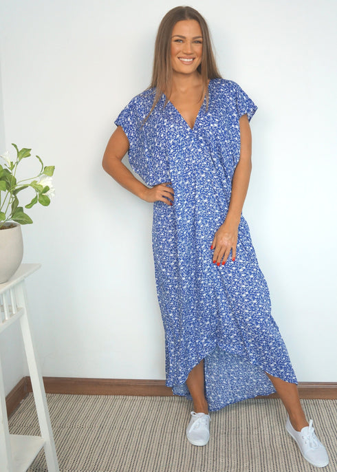 O/S The Kate Maxi Dress - Ditsy Royal dubai outfit dress brunch fashion mums