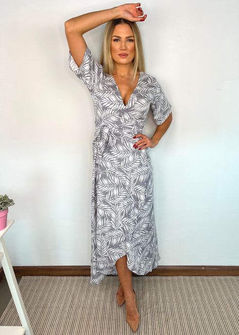 The Maxi Wrap Dress - Pebble Palms dubai outfit dress brunch fashion mums