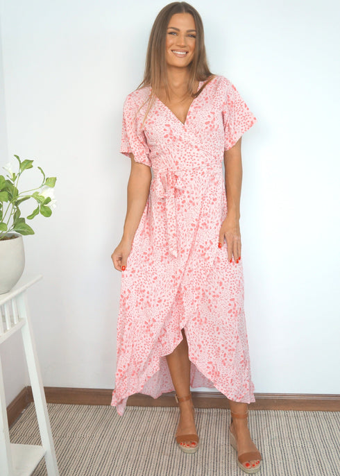 The Maxi Wrap Dress - Sketchy Wild Flower dubai outfit dress brunch fashion mums