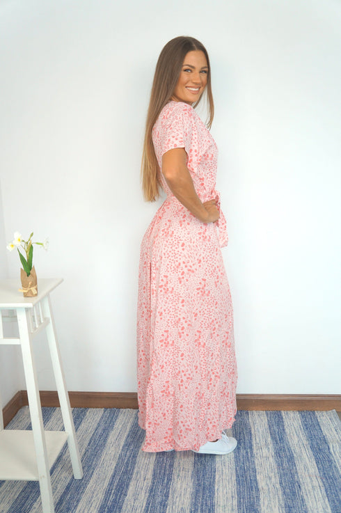 The Maxi Wrap Dress - Sketchy Wild Flower dubai outfit dress brunch fashion mums