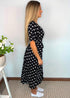 The Midi Wrap Dress - City Polka dubai outfit dress brunch fashion mums